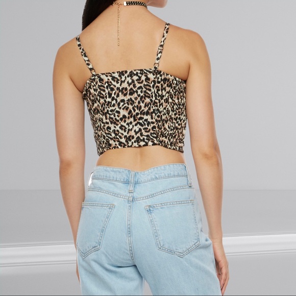 NWT - Zip Front Lace Trim Bustier - Picture 3 of 9